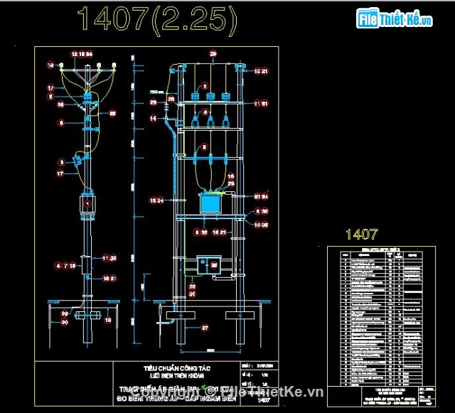 Bản vẽ chi tiết,bản vẽ TBA 100KVA,tiêu chuẩn công tắc,công tắc điện trên cao